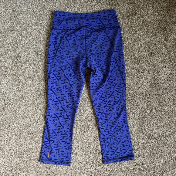 Lucy Powermax High Rise Perfect Core Capri Legging, Size Small, Purple Black Geo - Picture 7 of 8